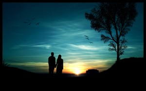 Romantic-couple-in-night